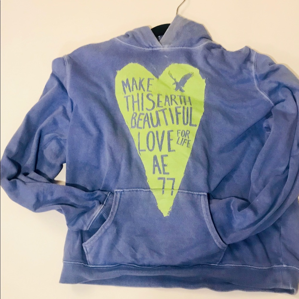 Gently used ,Light blue hoodie from American Eagle